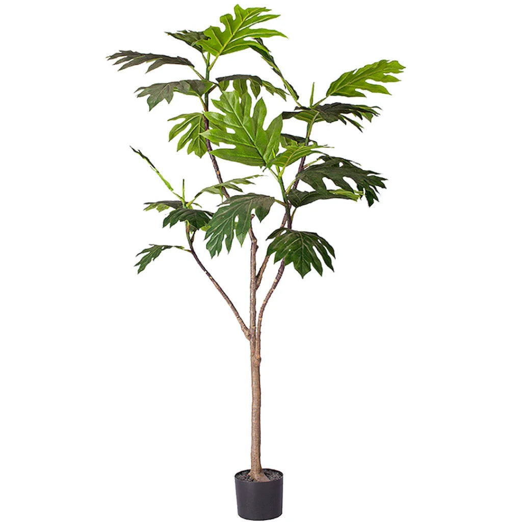 Artificial Split-Leaf Philodendron Tree 180cm Natural Green Fake Tropical Indoor Plant Home Office Decor