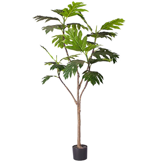 Artificial Split-Leaf Philodendron Tree 180cm Natural Green Fake Tropical Indoor Plant Home Office Decor
