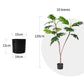 Artificial Split-Leaf Philodendron Tree 2X 120cm Natural Green Fake Tropical Indoor Plant Home Office Decor