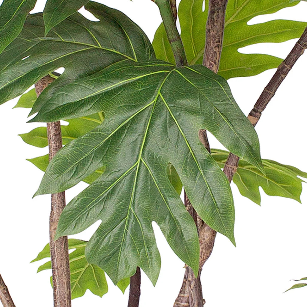 Artificial Split-Leaf Philodendron Tree 2X 90cm Natural Green Fake Tropical Indoor Plant Home Office Decor