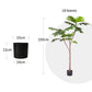 Artificial Split-Leaf Philodendron Tree 4X 150cm Natural Green Fake Tropical Indoor Plant Home Office Decor
