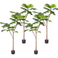 Artificial Split-Leaf Philodendron Tree 4X 150cm Natural Green Fake Tropical Indoor Plant Home Office Decor