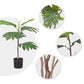 Artificial Split-Leaf Philodendron Tree 4X 60cm Natural Green Fake Tropical Indoor Plant Home Office Decor