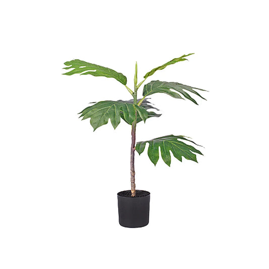 Artificial Split-Leaf Philodendron Tree 60cm Natural Green Fake Tropical Indoor Plant Home Office Decor
