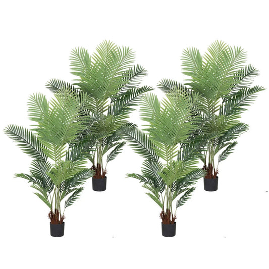 Artificial Sunflower Tree Set Premium 4X 180cm Swallowtail Fake Decoration Plant with Flower Pot
