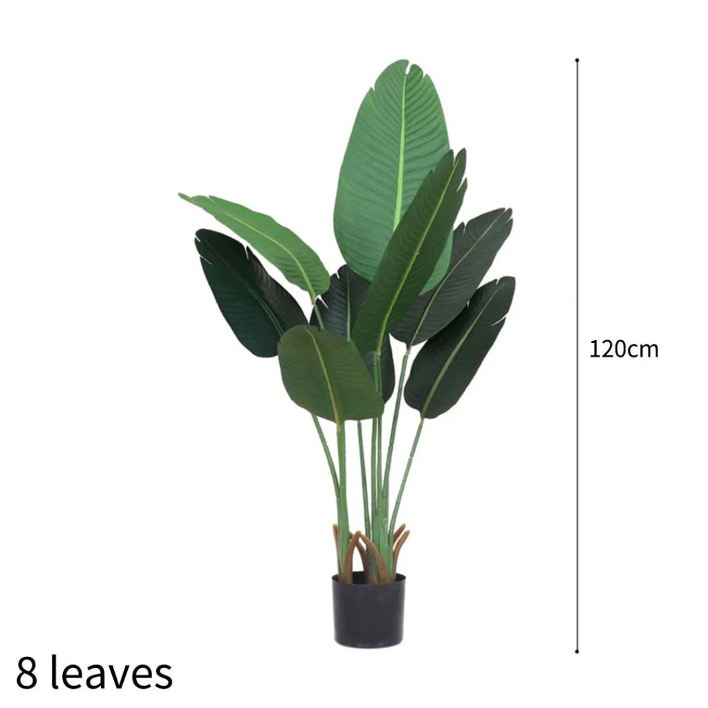 Artificial Traveler Banana Tree Premium 120cm Green Indoor Fake Decoration with Flower Pot