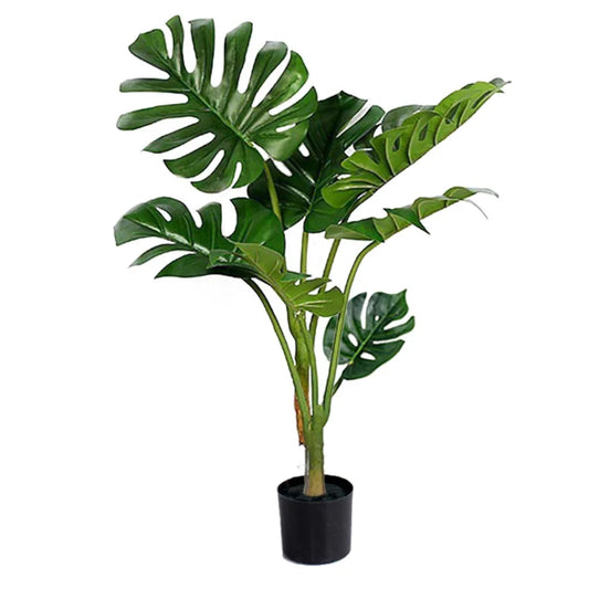 Artificial Turtle Back Tree Premium 120cm Green Indoor Fake Decoration with Flower Pot