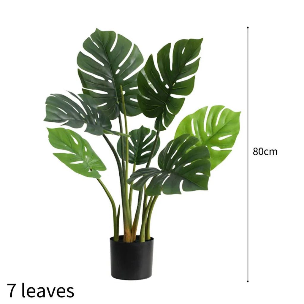 Artificial Turtle Back Tree Premium 80cm Indoor Potted Fake Decoration with Flower Pot