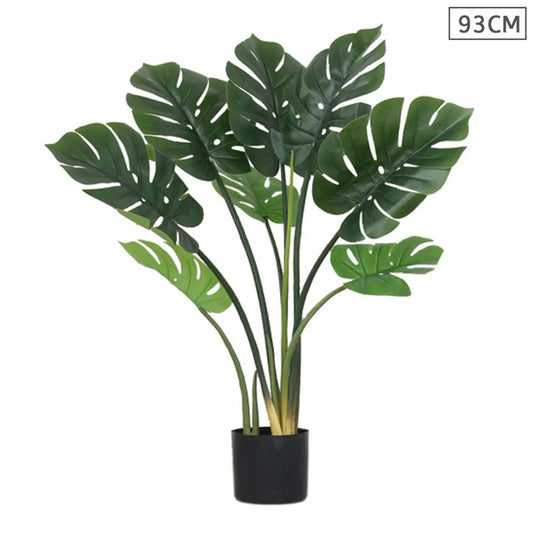 Artificial Turtle Back Tree Premium 93cm Indoor Potted Fake Decoration with Flower Pot