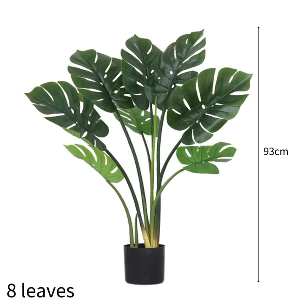 Artificial Turtle Back Tree Set Premium 2X 93cm Indoor Potted Fake Decoration with Flower Pot