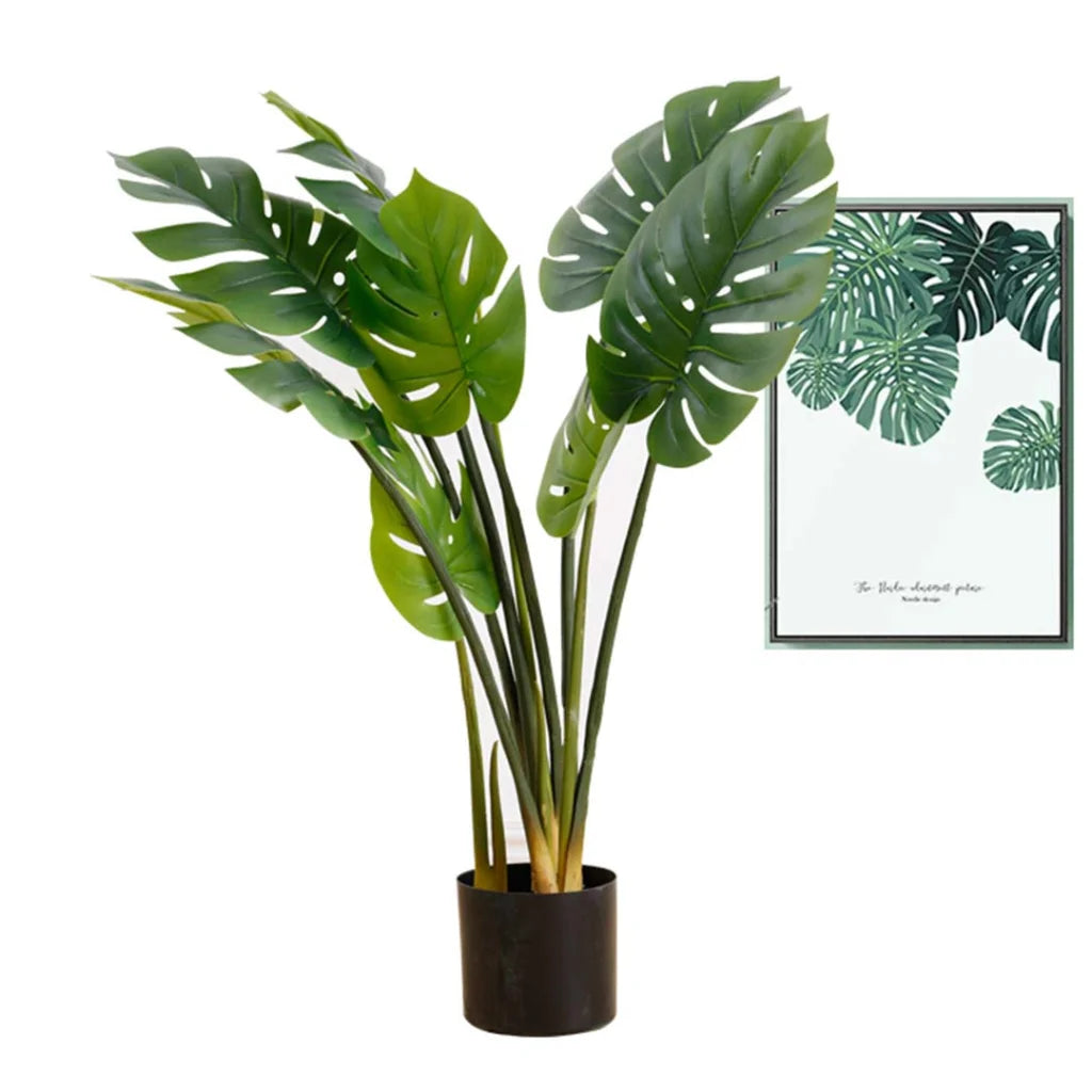 Artificial Turtle Back Tree Set Premium 4X 80cm Indoor Potted Fake Decoration with Flower Pot