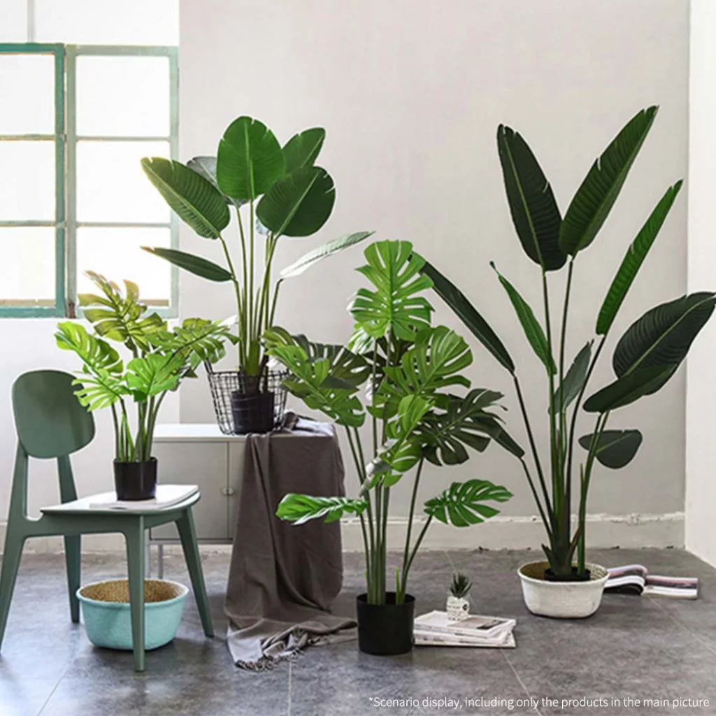 Artificial Turtle Back Tree Set Premium 4X 80cm Indoor Potted Fake Decoration with Flower Pot