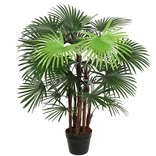 Artificial Wide Leaf Fan Palm Tree - 90cm