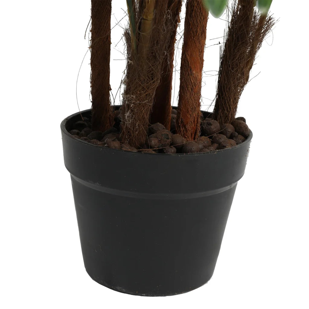 Artificial Wide Leaf Fan Palm Tree - 90cm