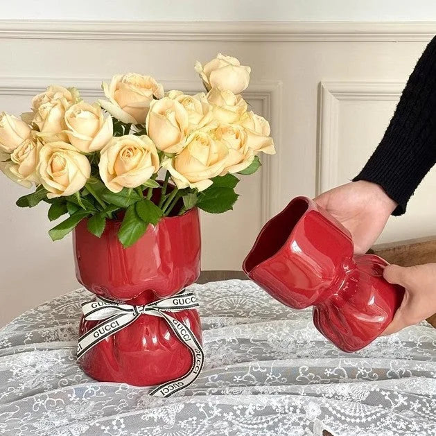 Artisan Handcrafted Ceramic Vase - Minimalist Home Decor