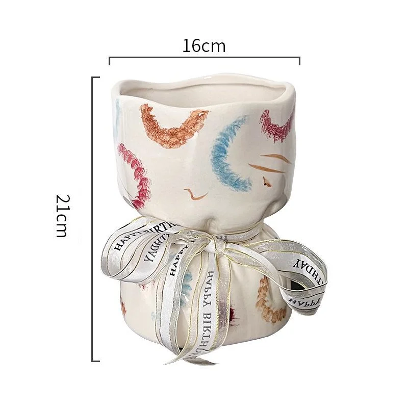 Artisan Handcrafted Ceramic Vase - Minimalist Home Decor