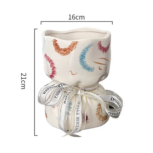 Artisan Handcrafted Ceramic Vase - Minimalist Home Decor
