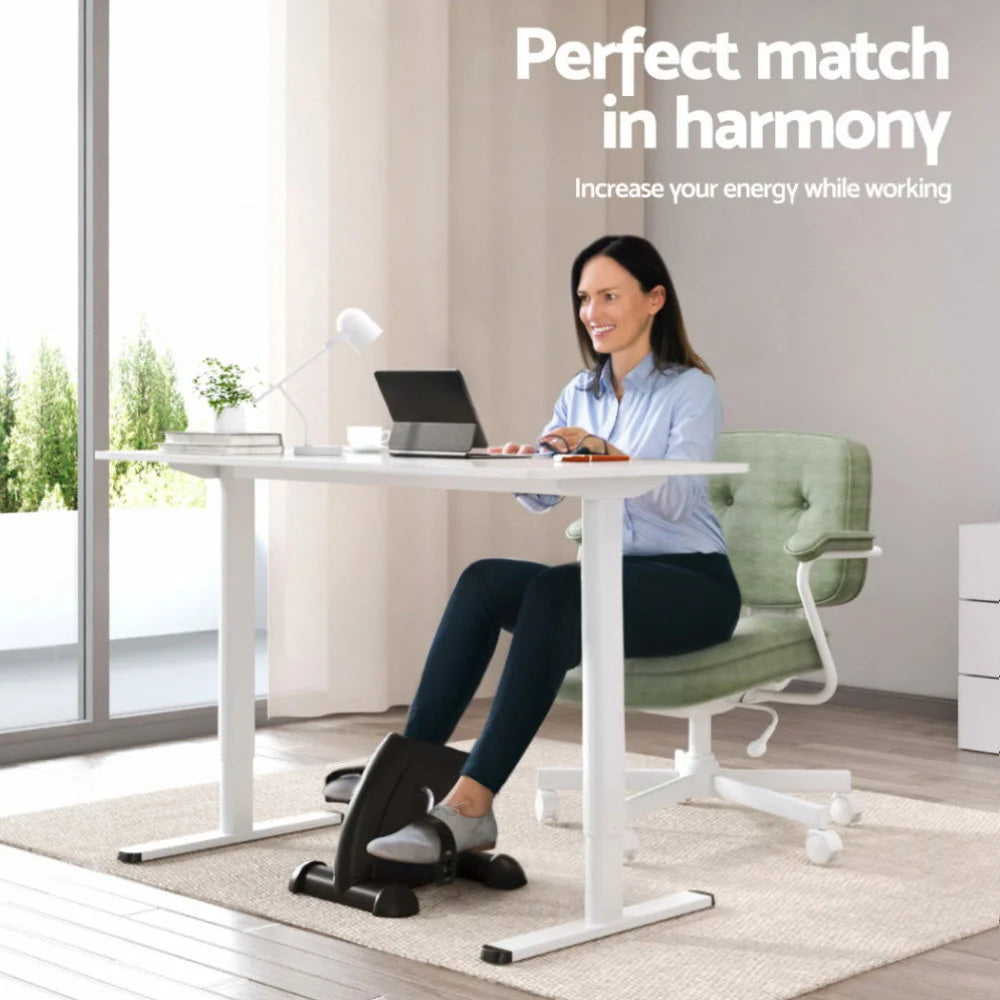 Artiss 120cm Electric Standing Desk with Mini Peal Exercise Bike Home Office catalogue photo from Home My Garden