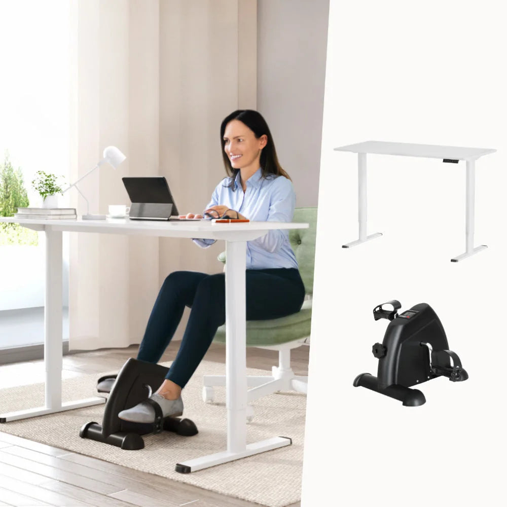 Artiss 120cm Electric Standing Desk with Mini Peal Exercise