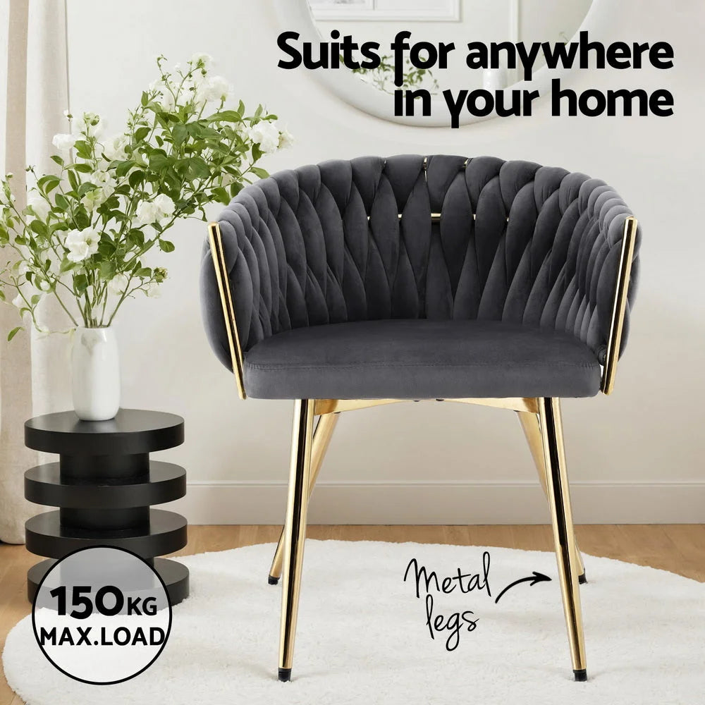 Artiss 1x Dining Chair Armchair Cafe Kitchen Lounge Chairs