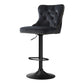 Bar stool with 1x velvet adjustable height