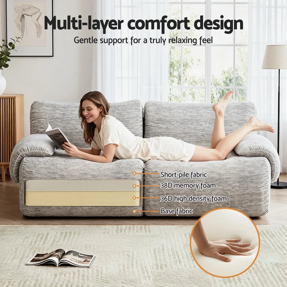 Artiss 2 Seater Sofa Modular Sectional Sofas Couch Bed