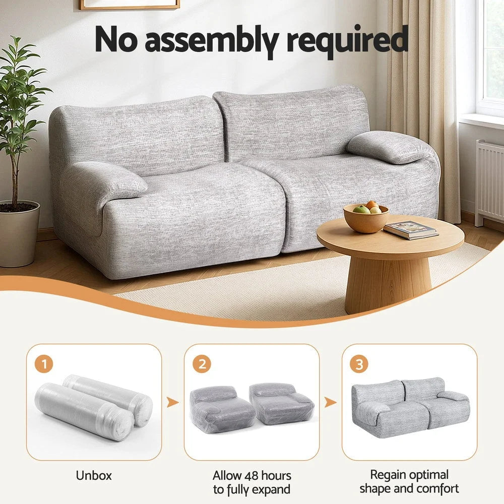 Artiss 2 Seater Sofa Modular Sectional Sofas Couch Bed