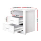 2 X Bedside Table 2 Drawers with Shelf