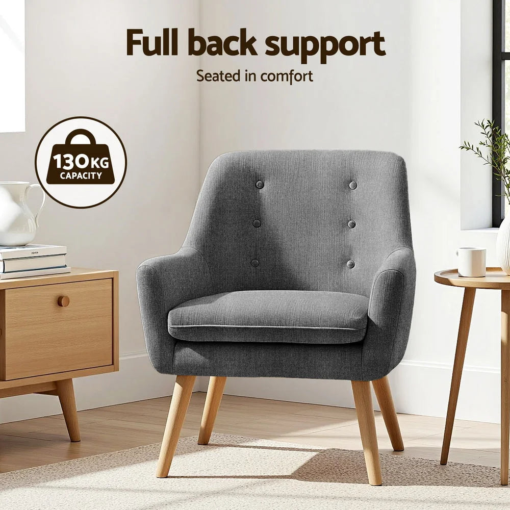 Chair with 2x armchair lounge accent tub