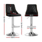 Black wood bar stool swivel with chair legs and seat detailing