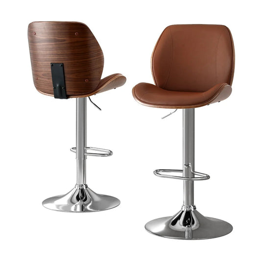 Set Of Two Bar Stools Bentwood