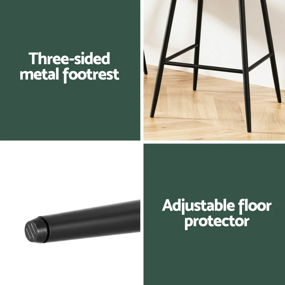 Artiss 2x Bar Stools Kitchen Dining Chair Counter Stool Tub