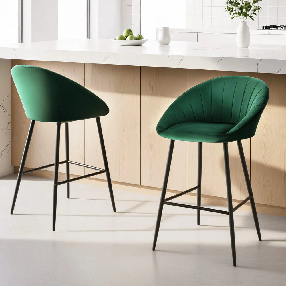 Artiss 2x Bar Stools Kitchen Dining Chair Counter Stool Tub