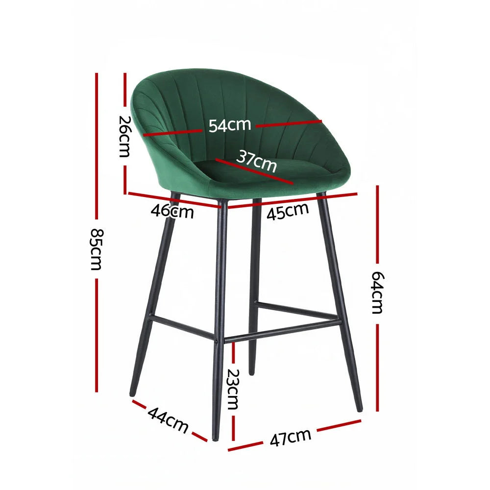 Artiss 2x Bar Stools Kitchen Dining Chair Counter Stool Tub