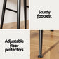 Bar stools kitchen with 2x dining chairs counter round