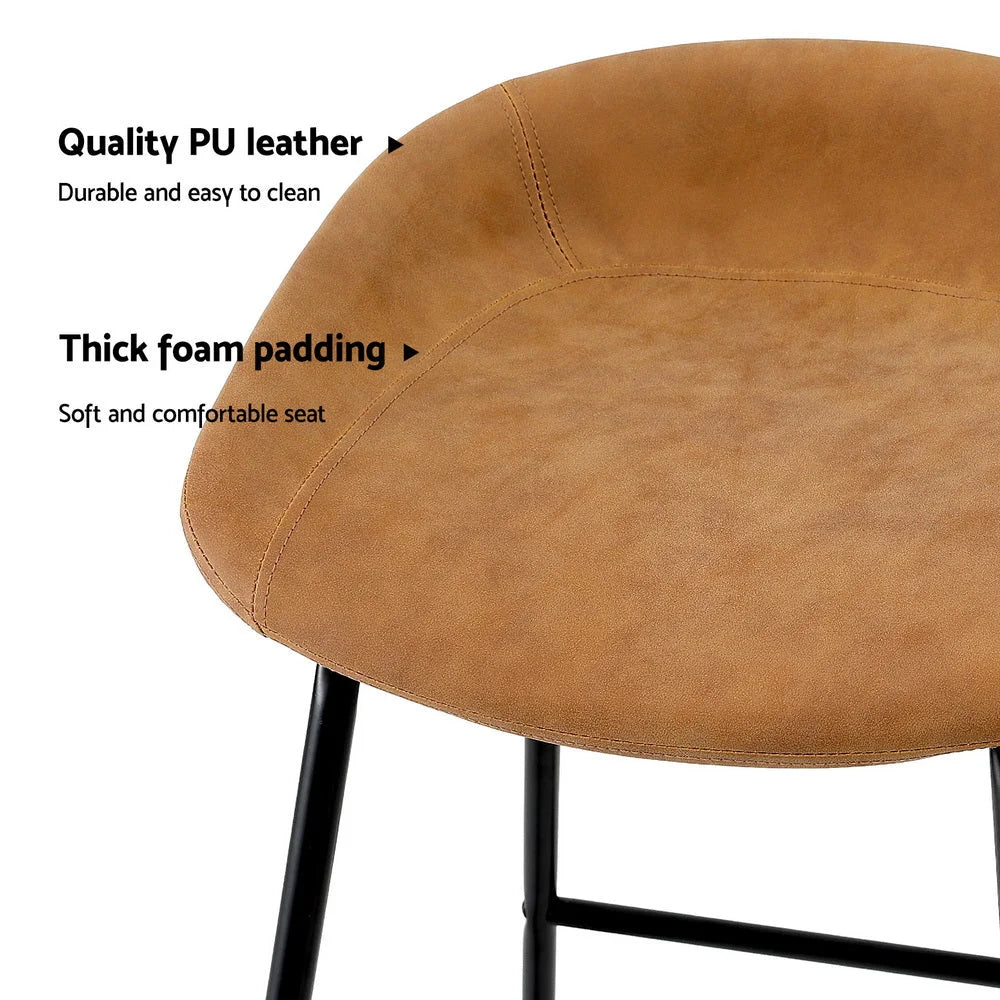 Artiss 2x Bar Stools Kitchen Dining Chairs Counter Stool PU