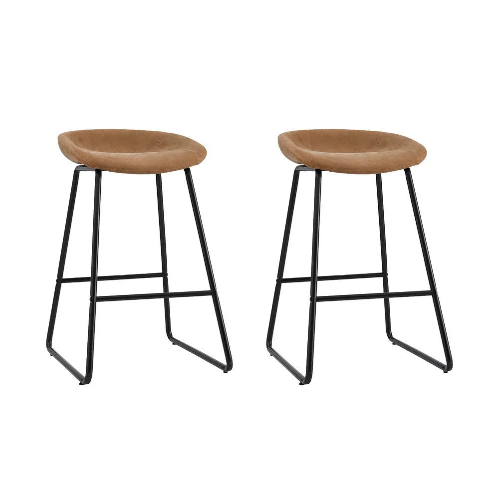Artiss 2x Bar Stools Kitchen Dining Chairs Counter Stool PU