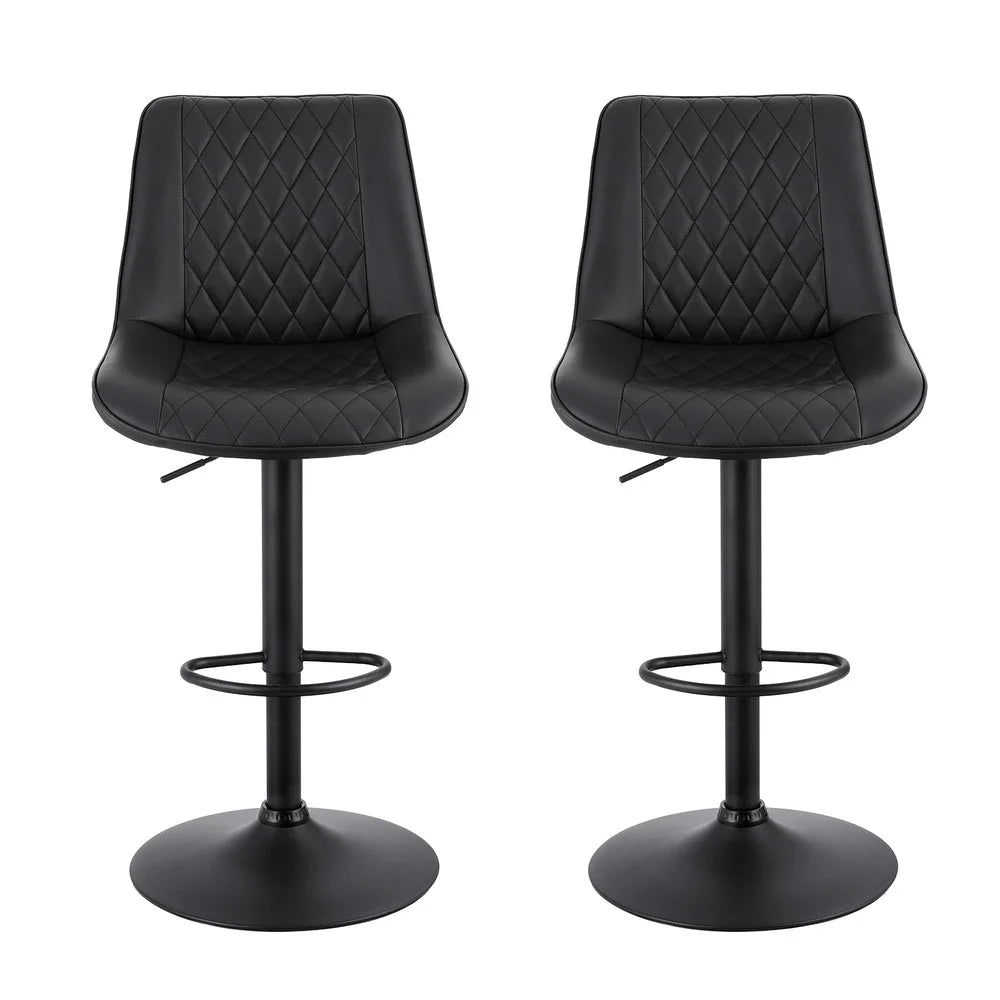Artiss 2x Bar Stools Kitchen Swivel Gas Lift Counter Chair