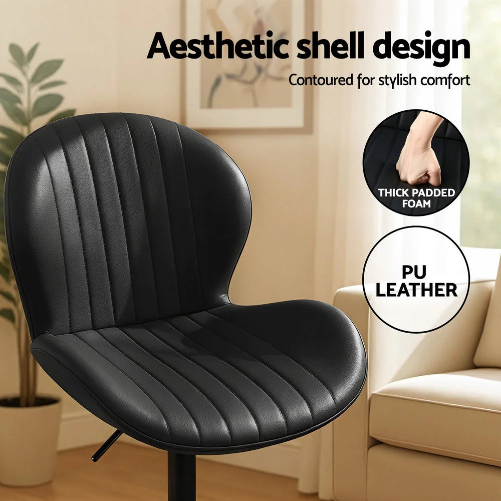 Artiss 2x Bar Stools Kitchen Swivel Gas Lift Counter Chair