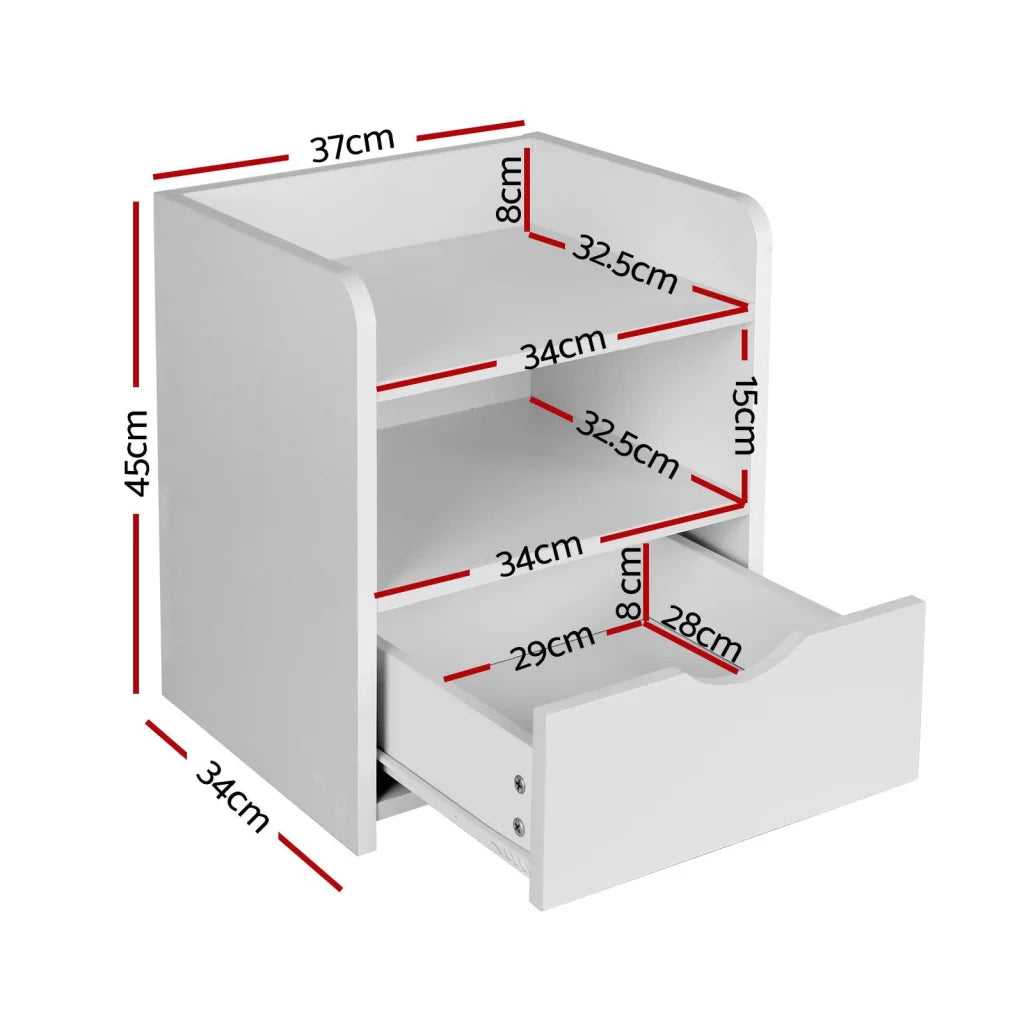 White table in a room setting