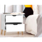 2X Bedside Table 2 Drawers