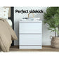 Table with 2x bedside drawers pepe bedroom