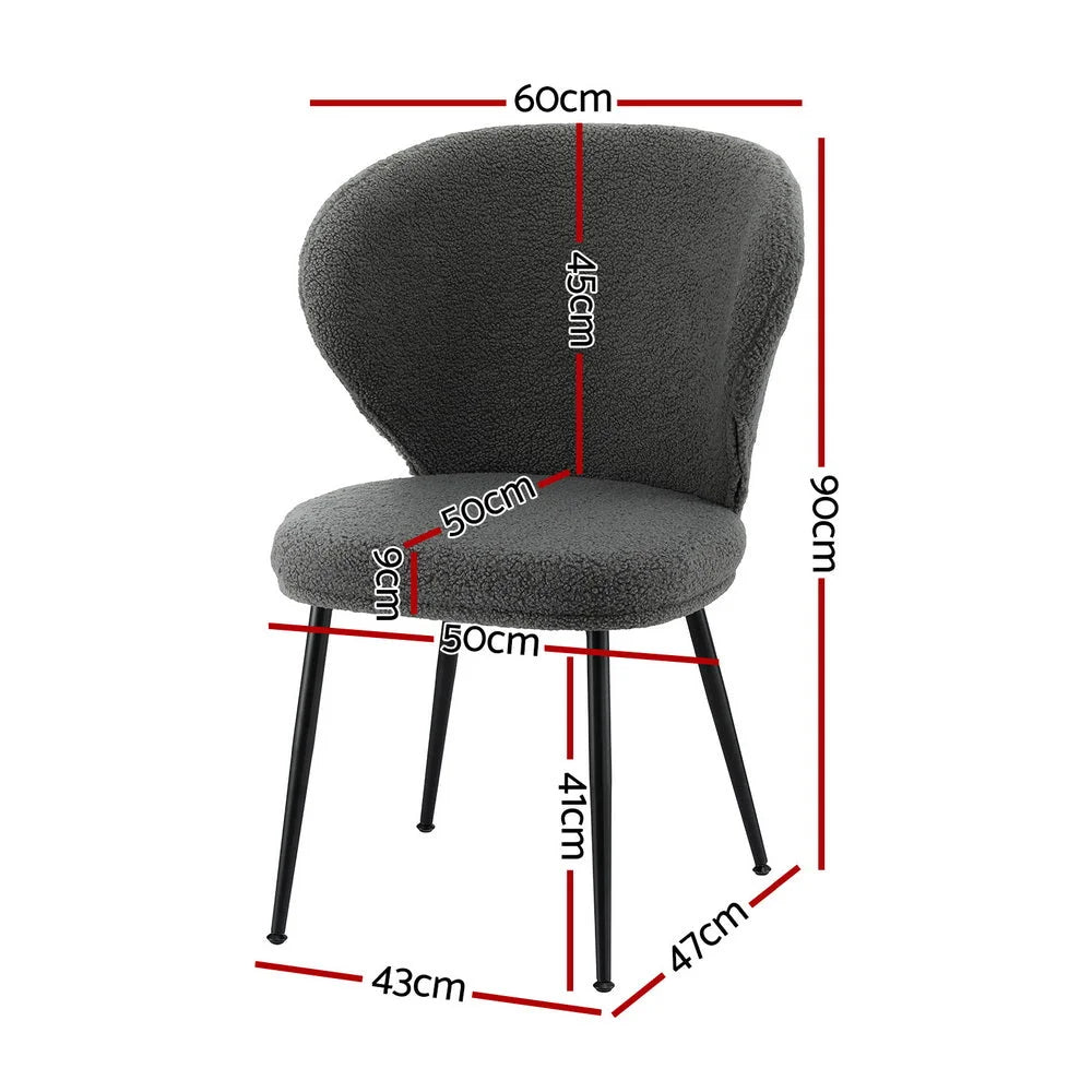 Set Of Two Dining Chairs Sherpa