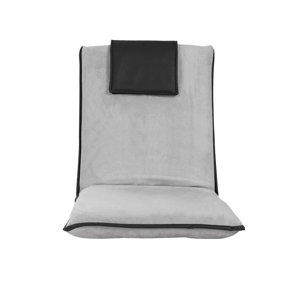 Floor lounge sofa with 2x bed cushion velvet