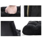 Black fabric lounge sofa bed with material finish and practical fittings