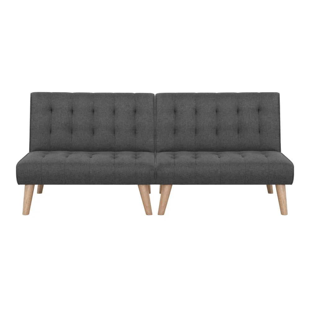 Artiss 2x Sofa Bed Couch Single Seater Fabric Grey