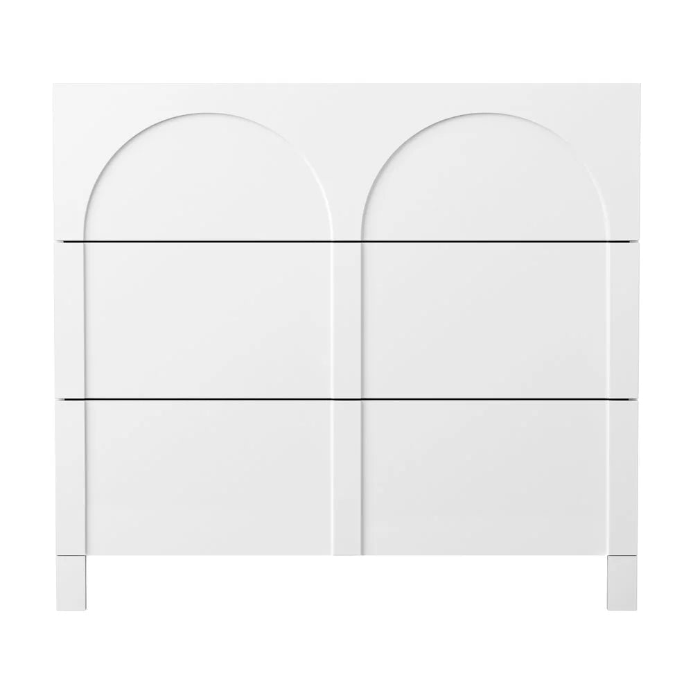 Artiss 3 Chest of Drawers Lowboy Dresser Cabinet White