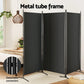 Artiss 3 Panel Room Divider Screen 260x180cm Fabric Black shown for online product comparison