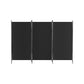 Artiss 3 Panel Room Divider Screen 260x180cm Fabric Black product listing photo