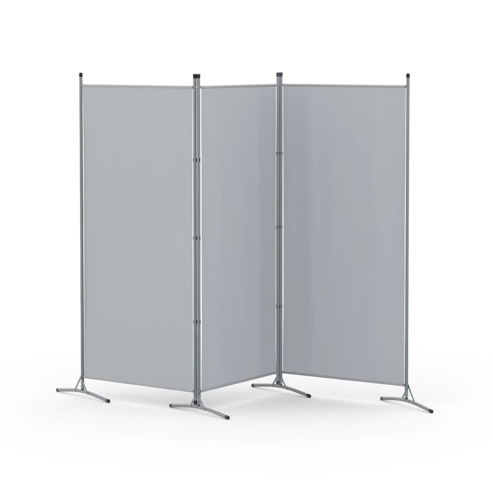 Artiss 3 Panel Room Divider Screen 260x180cm Fabric Grey